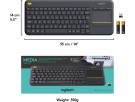 Logitech K400 Plus Trådløs Tastatur Grå thumbnail