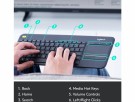 Logitech K400 Plus Trådløs Tastatur Grå thumbnail